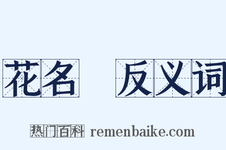 花名冊反义词是什么意思的图片